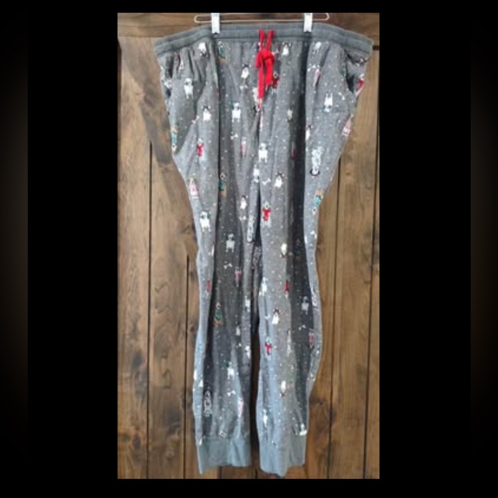 2X Pants Secret Treasures Gray & Dogs 29” Inseam C3827